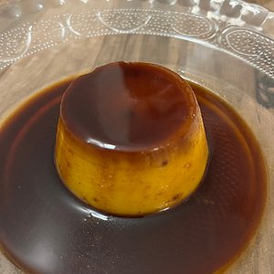 prato que lembra pudim de leite